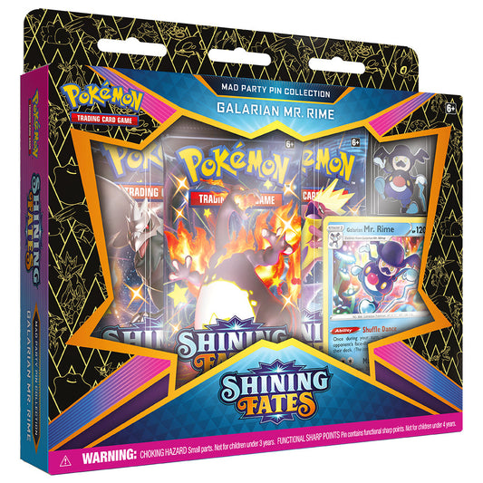 Pokémon TCG: Shining Fates Mad Party Pin Collection Box - Gararian Mr. Rime